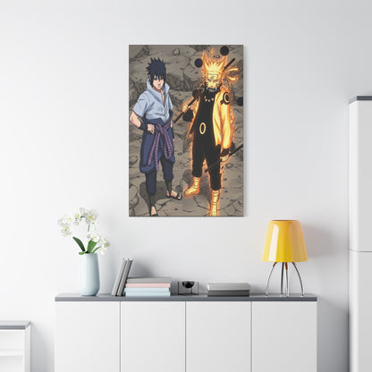 Naruto & Sasuke Six Paths Poster Wall Art & Canvas Print