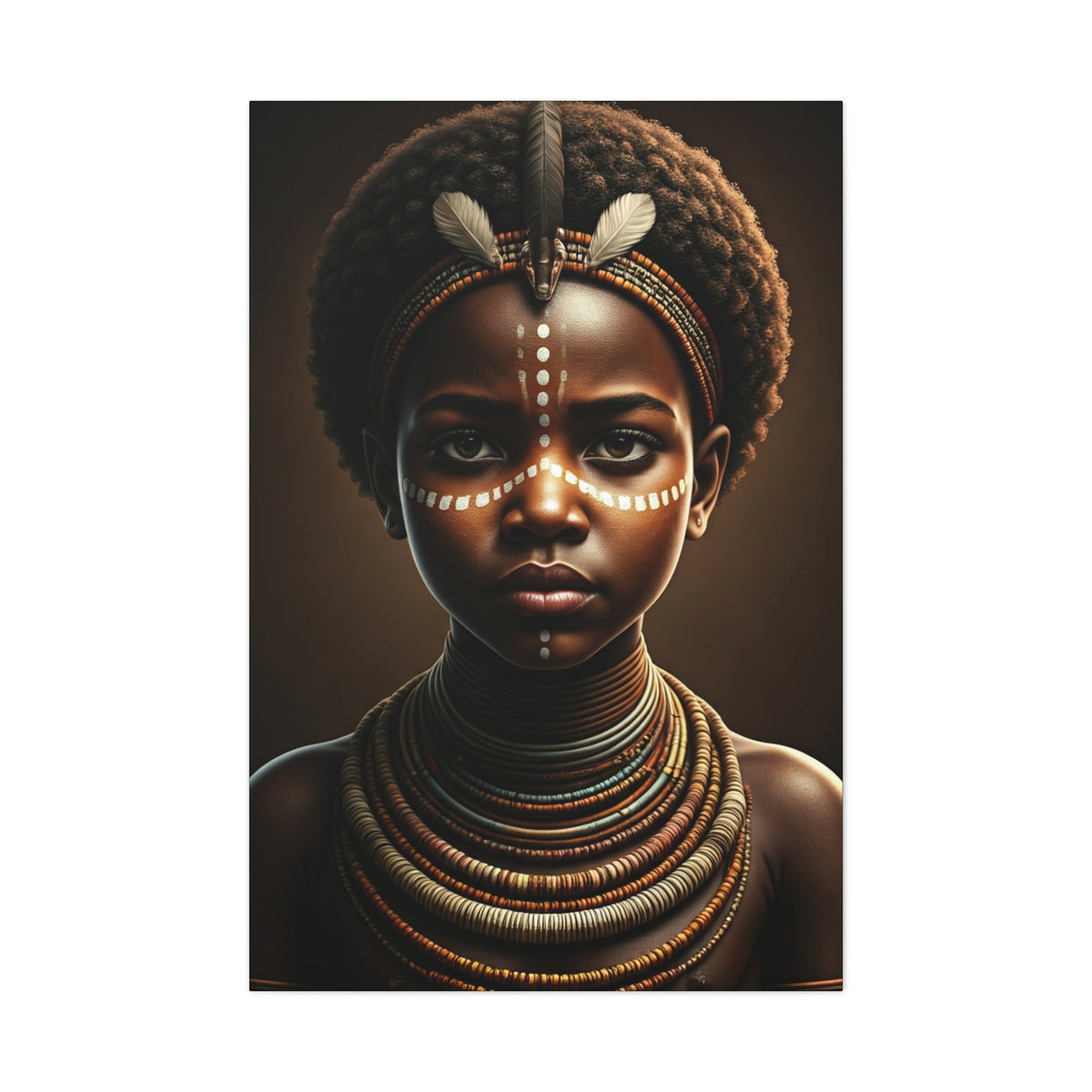 Golden Spirit Child Portrait Wall Art & Canvas Prints