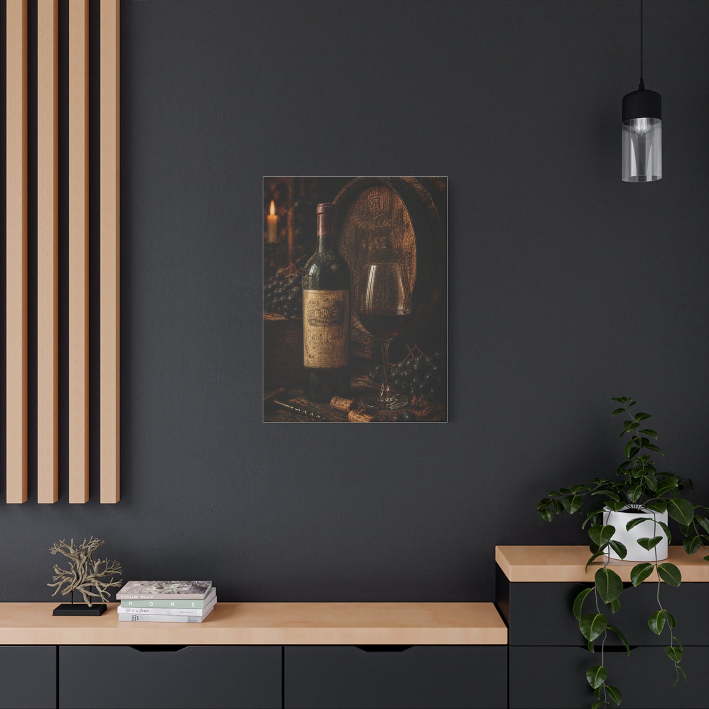 Vintage Red Wine Cellar Still Life Wall Art & Canvas Print