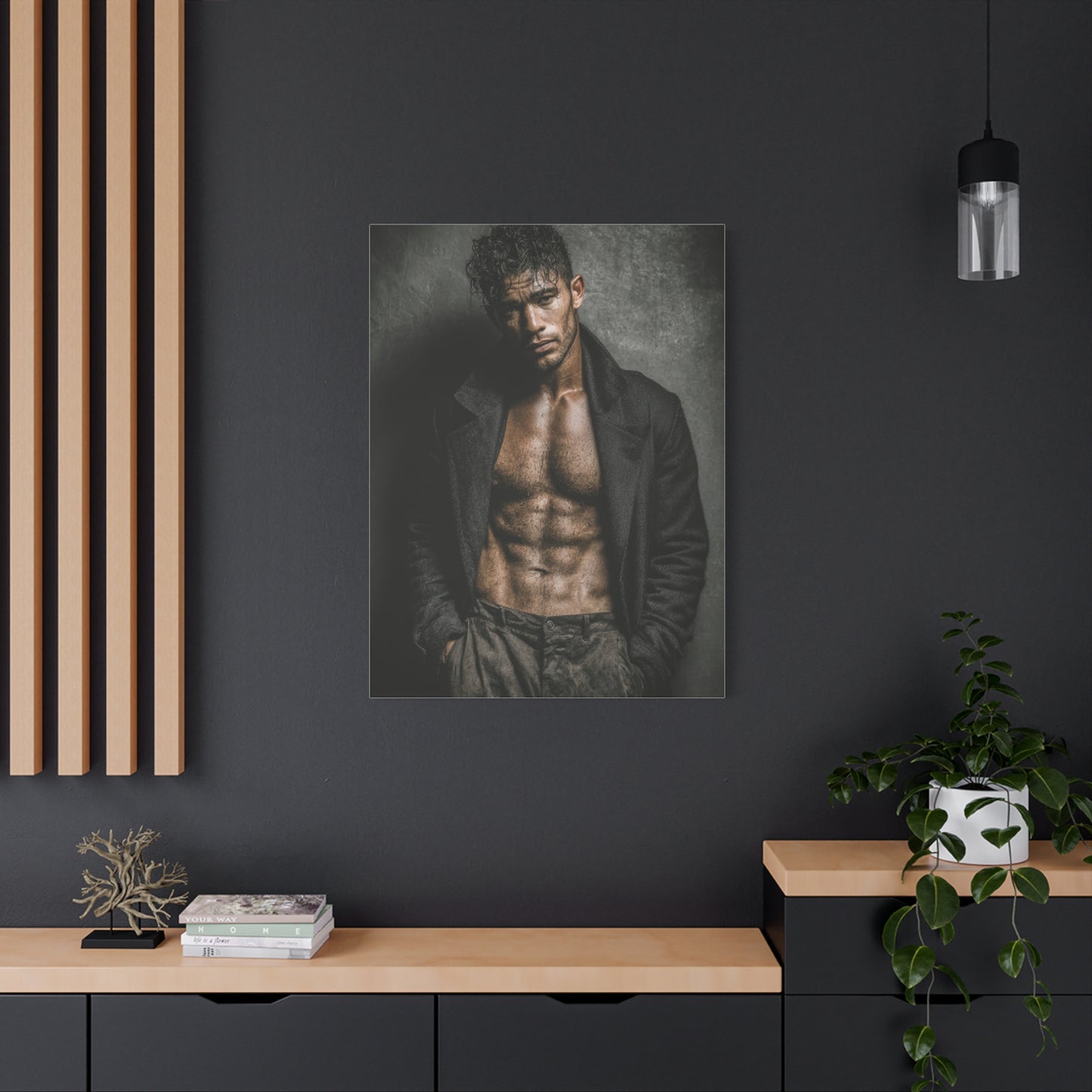 Muscular Male Editorial Portrait Wall Art & Canvas Print
