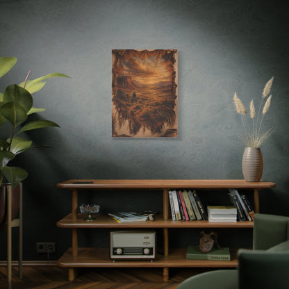 Leather Hide Desert Panorama Southwest Wall Art & Canvas Print