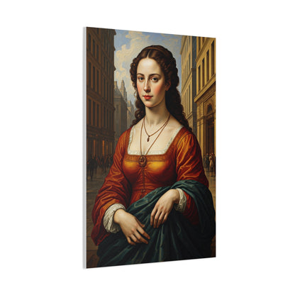 Renaissance Elegance Woman Portrait Wall Art & Canvas Print