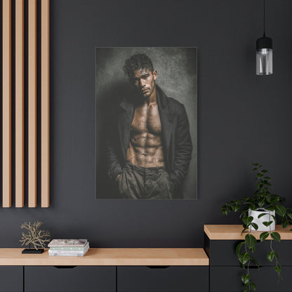 Muscular Male Editorial Portrait Wall Art & Canvas Print