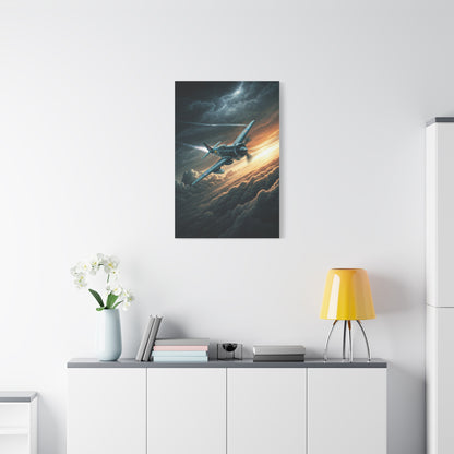 Stormbreaker Fighter Jet Through the Clouds Wall Art & Canvas Prints