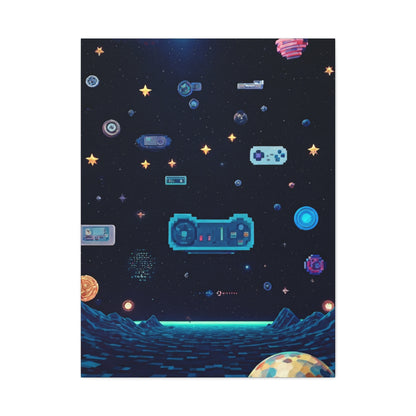 Pixel Space Arcade Wall Art & Canvas Prints