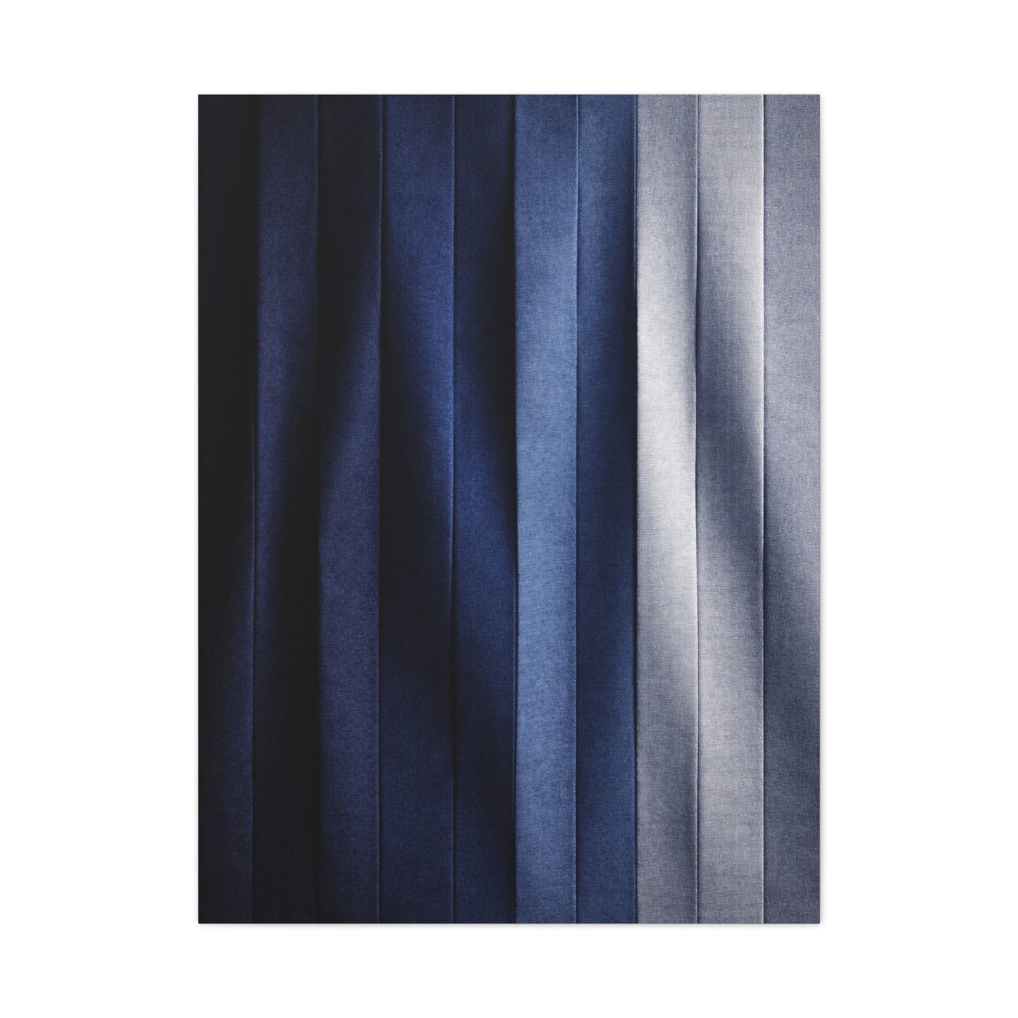 Textile Pleated Navy Composition Wall Art & Canvas Print
