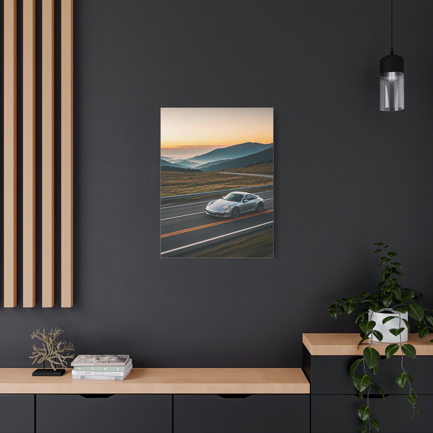 Porsche 911 Alpine Sunrise Cruise Wall Art & Canvas Prints