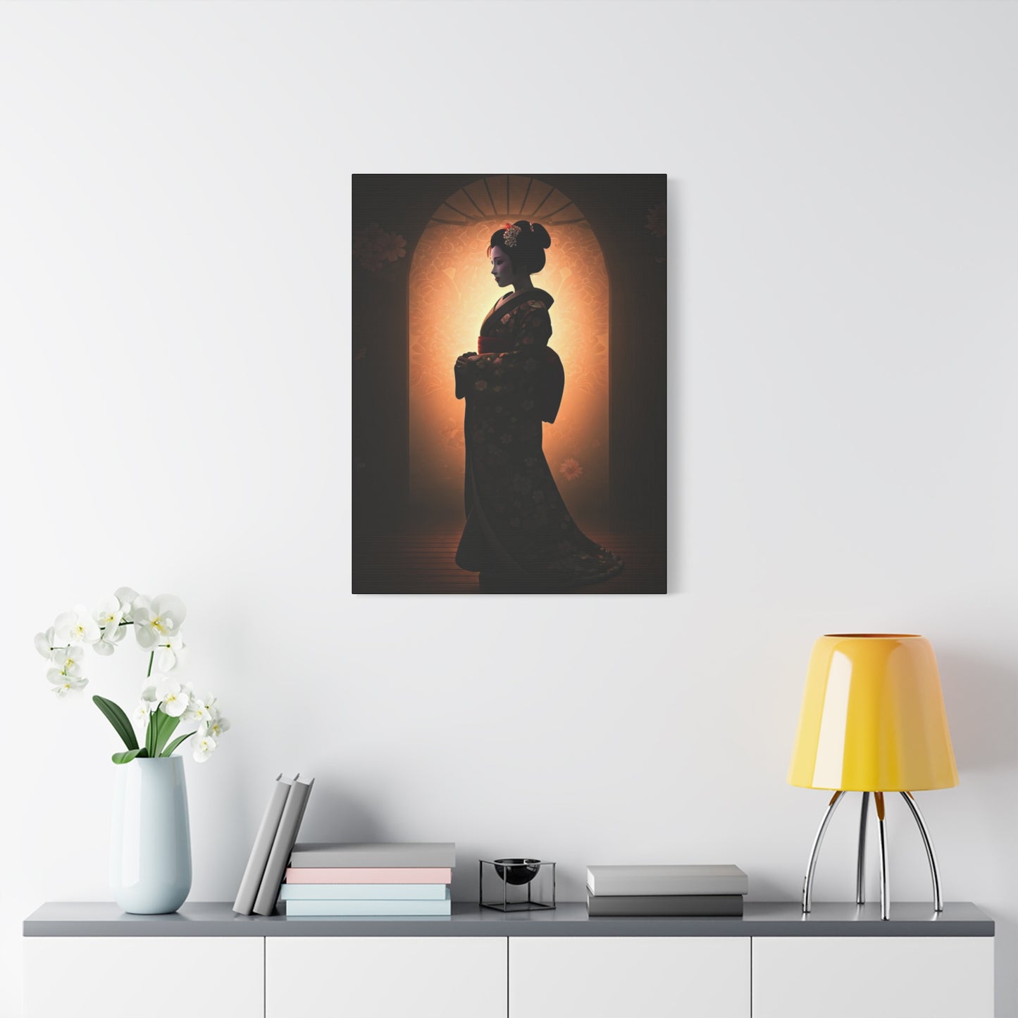 Silent Elegance Geisha Portrait Wall Art & Canvas Prints