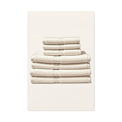 Neutral Linen Stack Wall Art & Canvas Prints