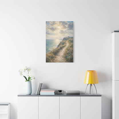 Psalm 27 Coastal Light Scripture Wall Art & Canvas Print