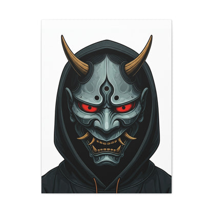 Hooded Demon Mask Wall Art & Canvas Prints