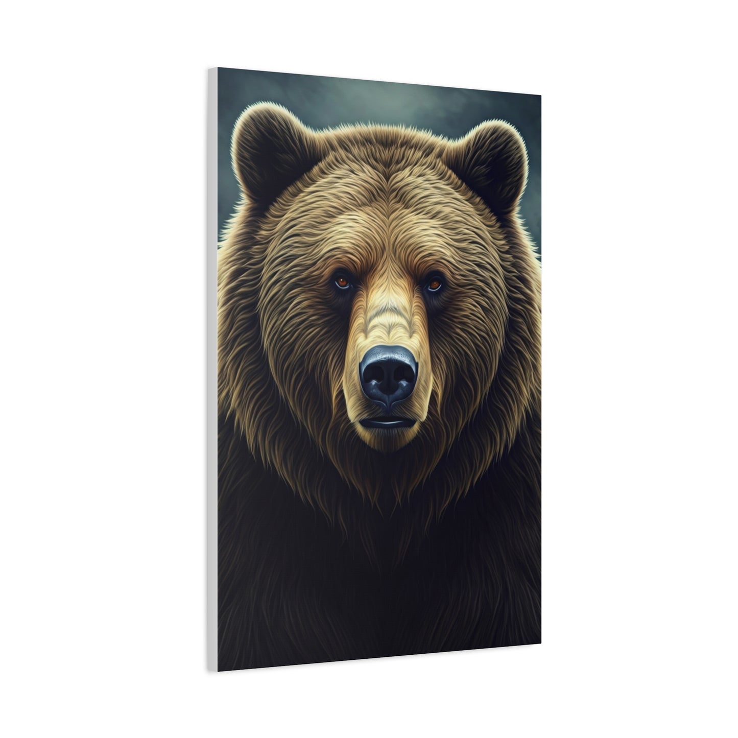 Vibrant Artistic Grizzly Portrait Wall Art & Canvas Prints