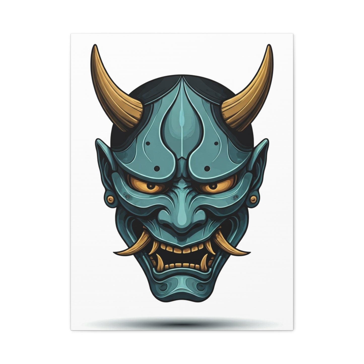 Oni Demon Mask Wall Art & Canvas Prints