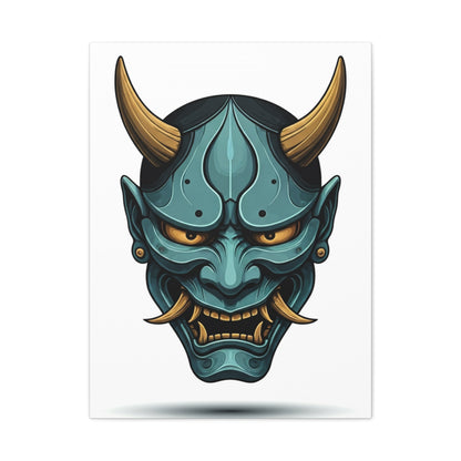 Oni Demon Mask Wall Art & Canvas Prints