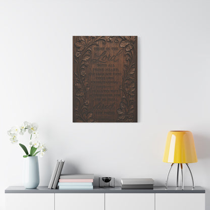 Proverbs Heirloom Wood Scripture Wall Art & Canvas Print