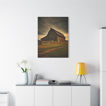 Stormy Horizon Rustic Barn Wall Art & Canvas Prints