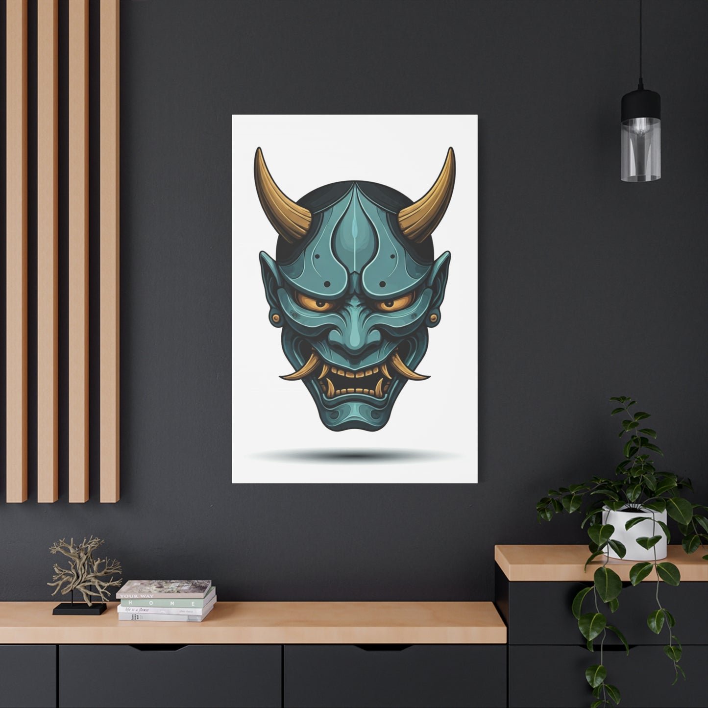 Oni Demon Mask Wall Art & Canvas Prints