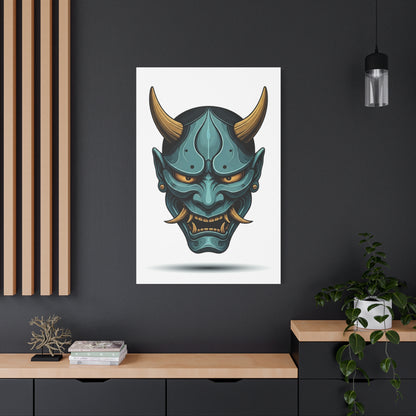 Oni Demon Mask Wall Art & Canvas Prints