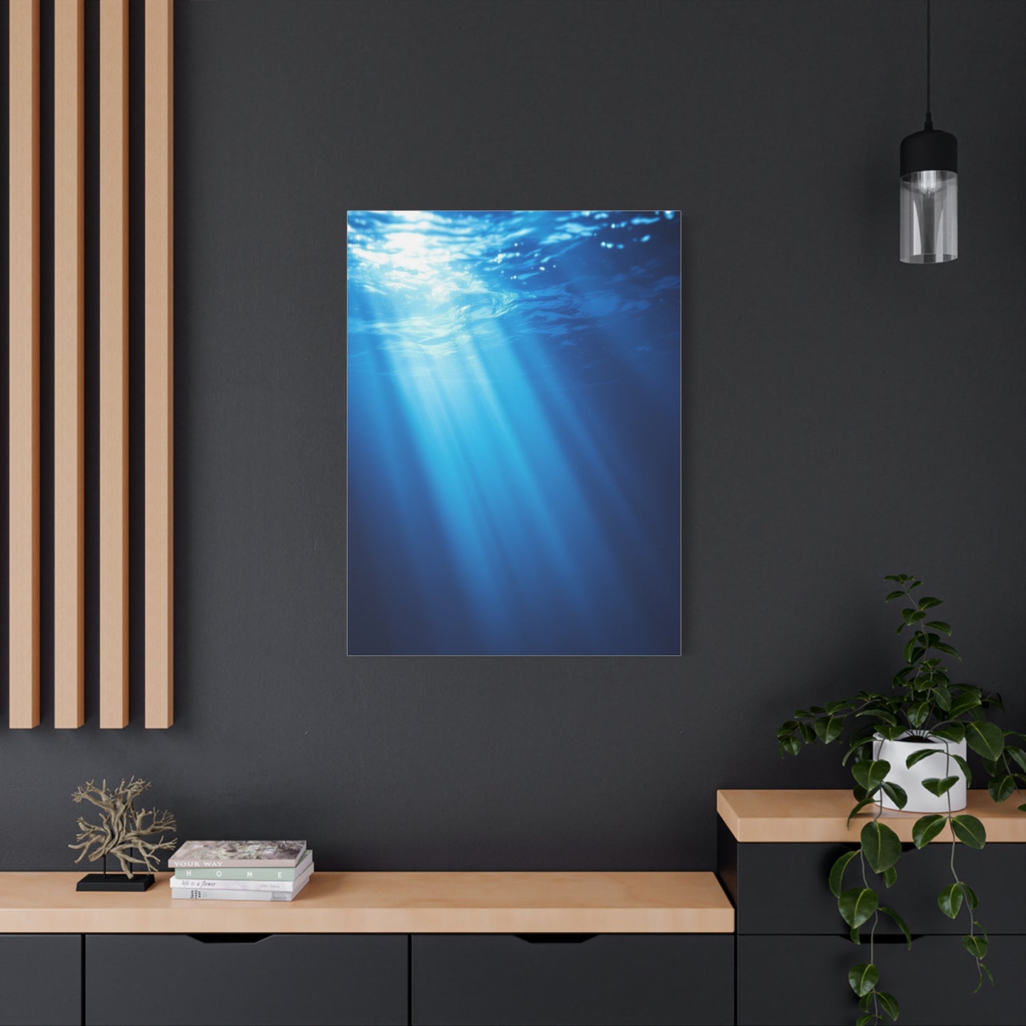 Sunbeams Beneath the Ocean Surface Wall Art & Canvas Prints