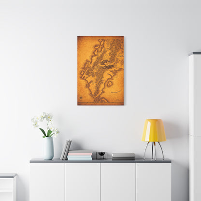 Old Europe Map Illustration Wall Art & Canvas Prints