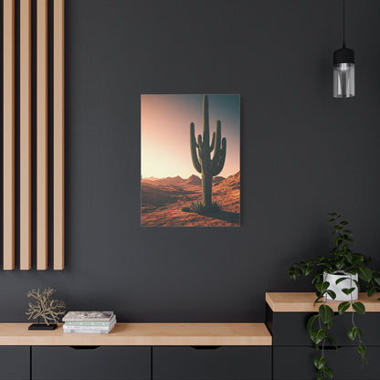 Golden Desert Saguaro Horizon Wall Art & Canvas Prints