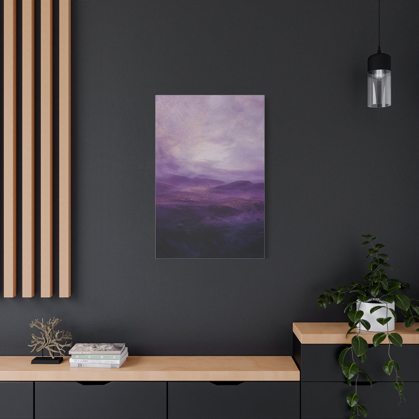 Amethyst Horizon Landscape Wall Art & Canvas Print