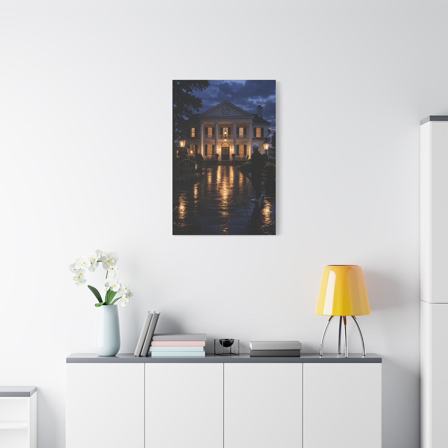 Grand Clubhouse Blue Hour Golf Wall Art & Canvas Print