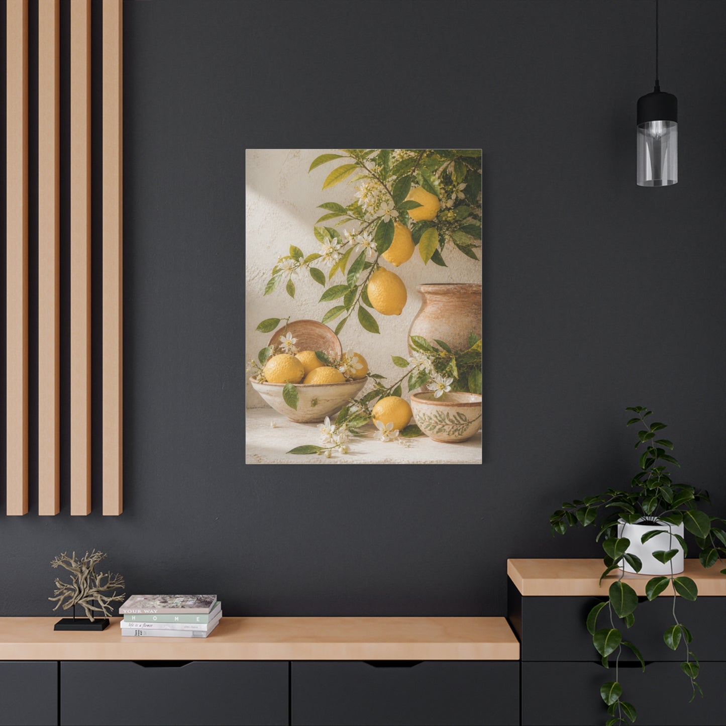 Mediterranean Citrus Botanical Still Life Wall Art & Canvas Print