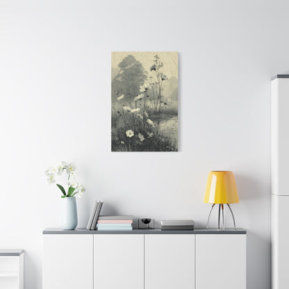 Vintage Wildflower Meadow Botanical Wall Art & Canvas Print