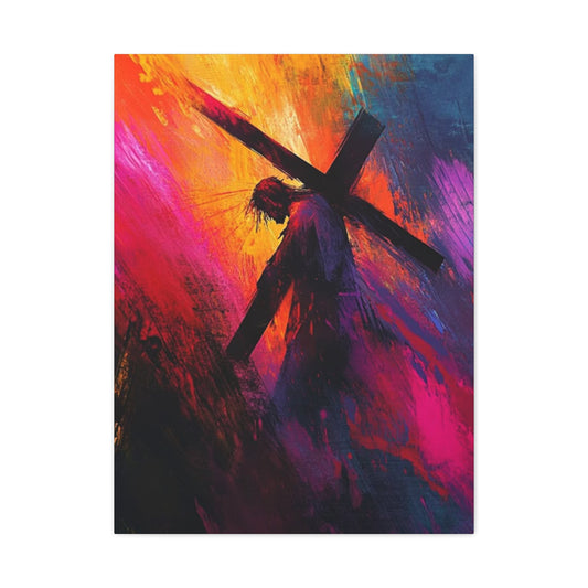 Abstract Jesus Caring Cross Wall Art & Canvas Prints