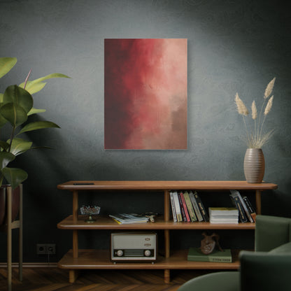 Burgundy Blush Color Field Abstraction Wall Art & Canvas Print