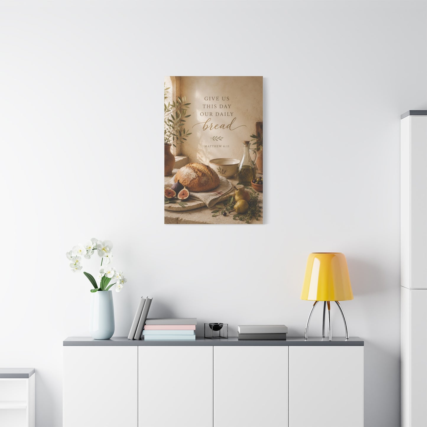 Give Us This Day Our Daily Bread Scripture Wall Art & Canvas Print