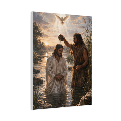 Baptism of Christ Sacred River Wall Art & Canvas Print