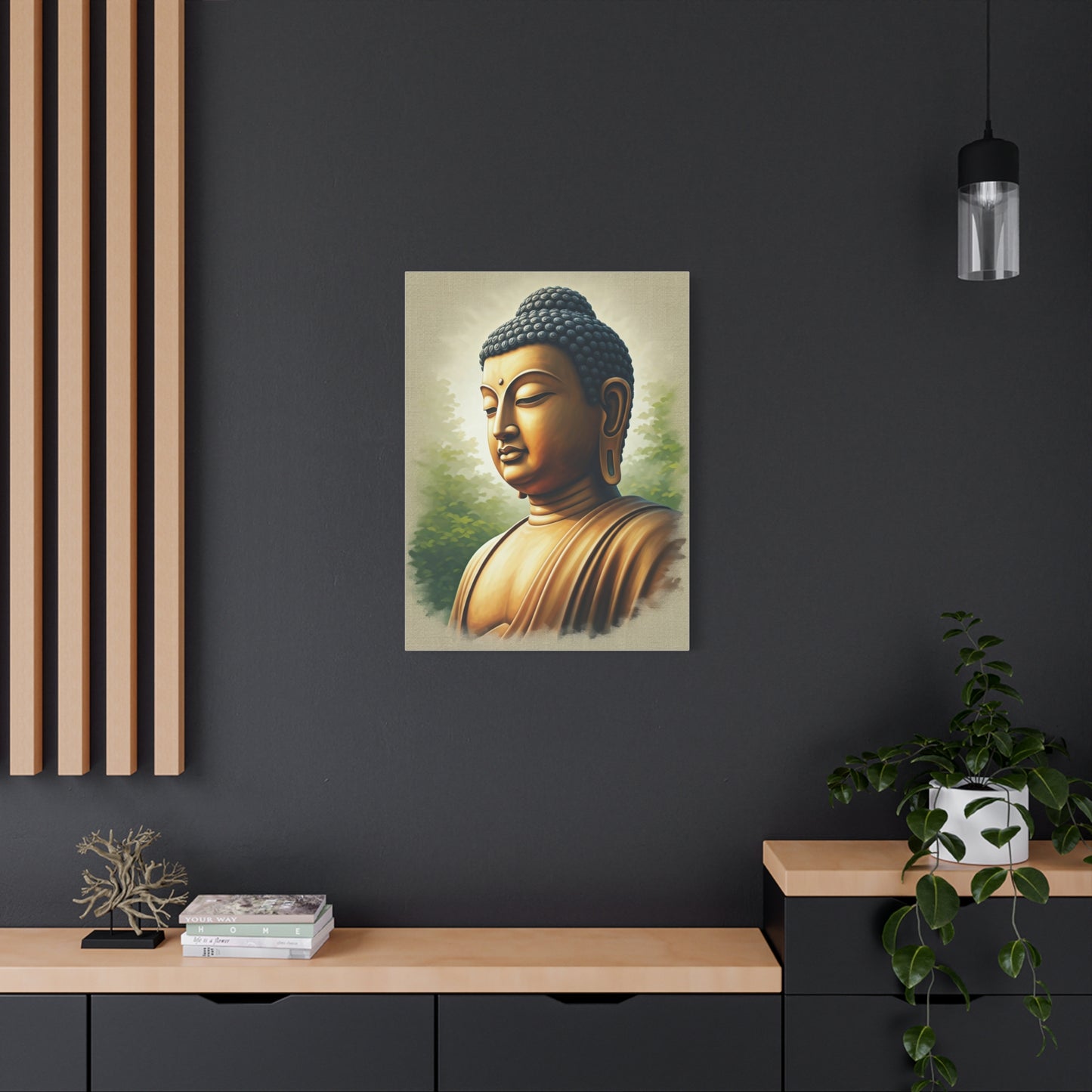 Peaceful Buddha Side Profile Wall Art & Canvas Prints