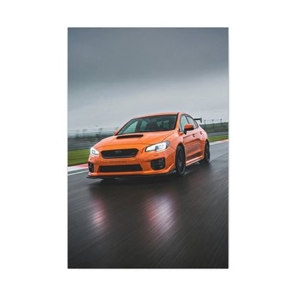 Subaru WRX STI Wet Circuit Rally Attack Wall Art & Canvas Prints
