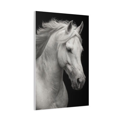 White Horse Fine Art Portrait Wall Art & Canvas Print