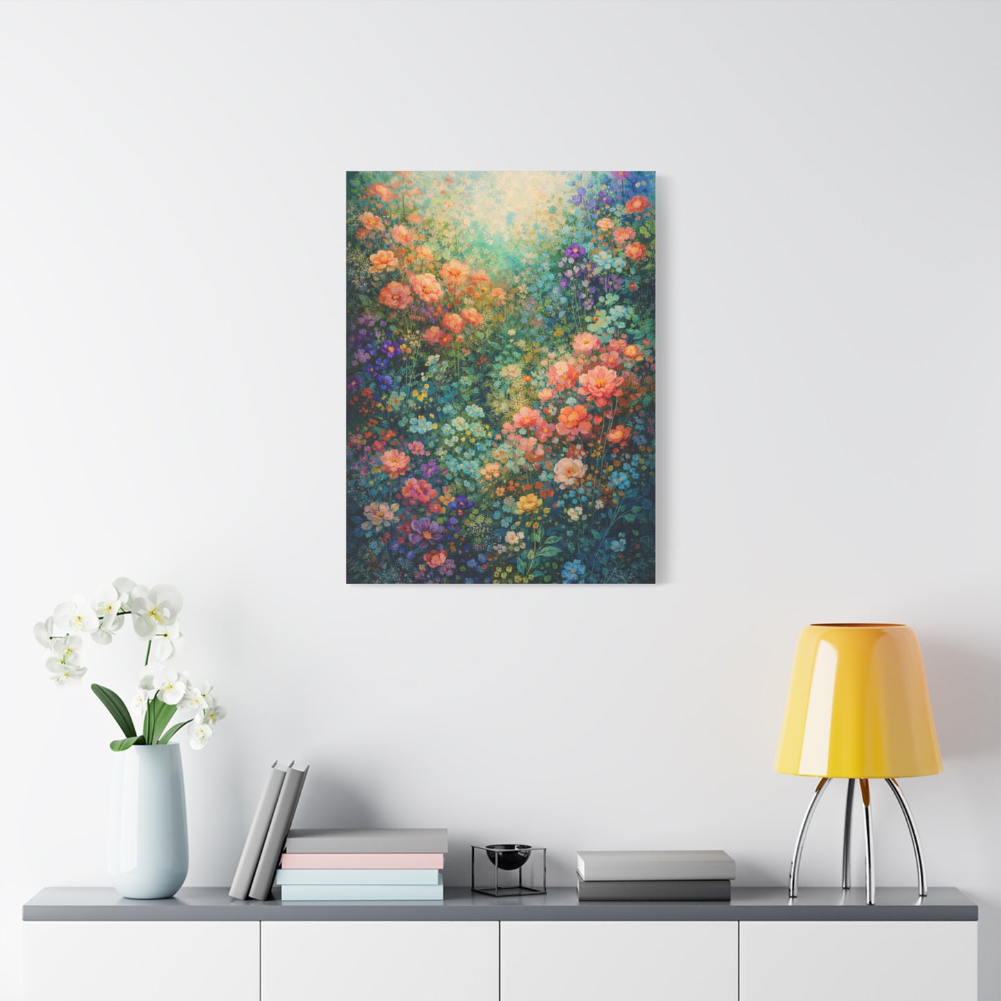 Vivid Magical Garden Floral Wall Art & Canvas Print