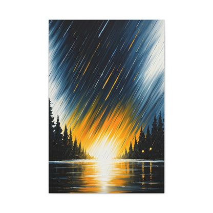 Golden Horizon Forest Landscape Wall Art & Canvas Prints