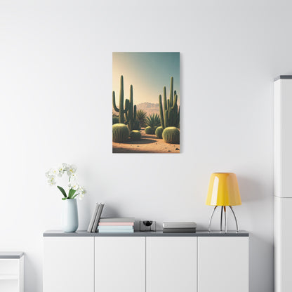 Desert Cactus Path Landscape Wall Art & Canvas Prints