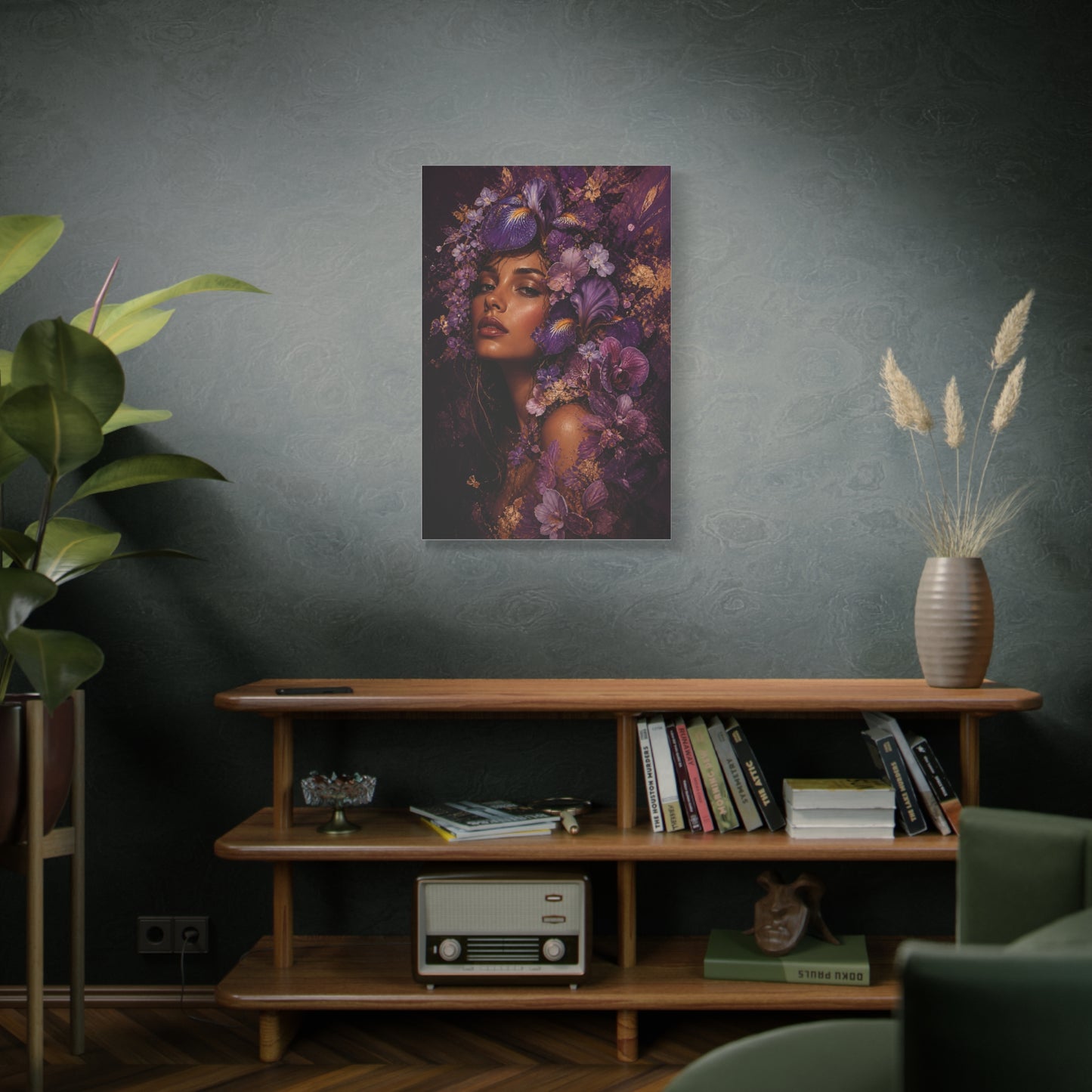 Floral Crown Muse Portrait Wall Art & Canvas Print