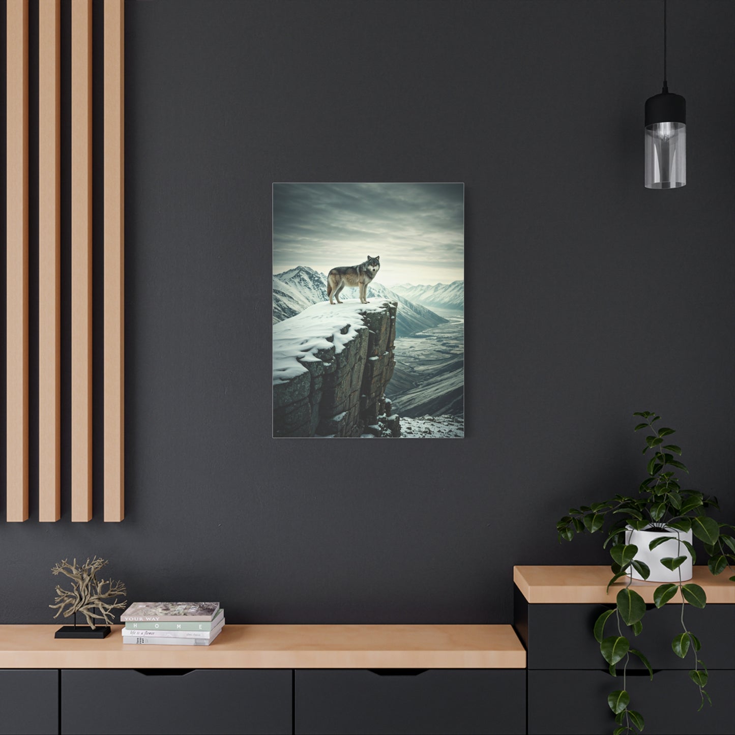 Wolf Above the Mountains wall art & canvas prints