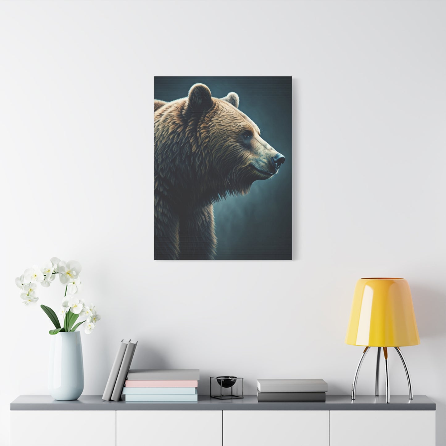 Side Profile Bear Elegance Wall Art & Canvas Prints