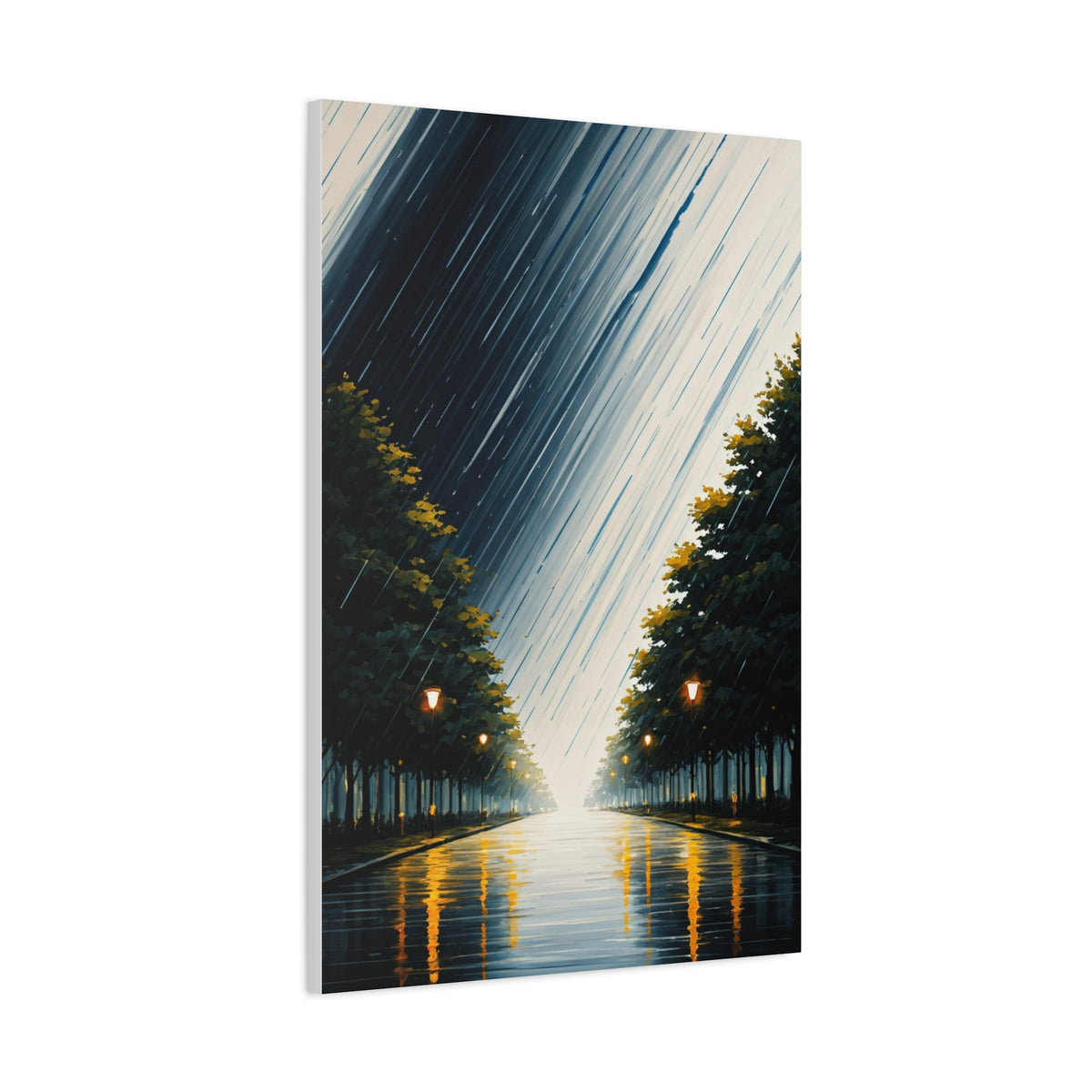 Tree-Lined Light Path Landscape Wall Art & Canvas Prints