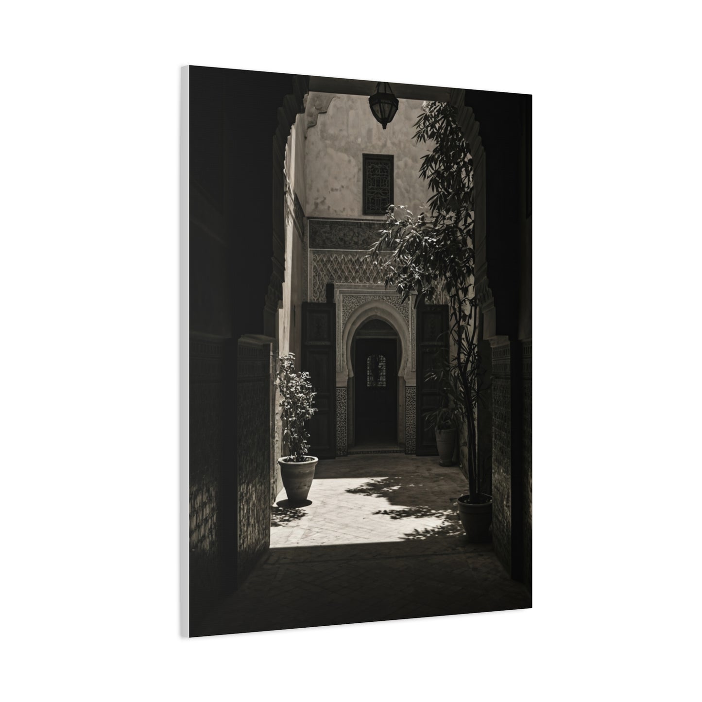 Moorish Courtyard Archway Light Wall Art & Canvas Prints