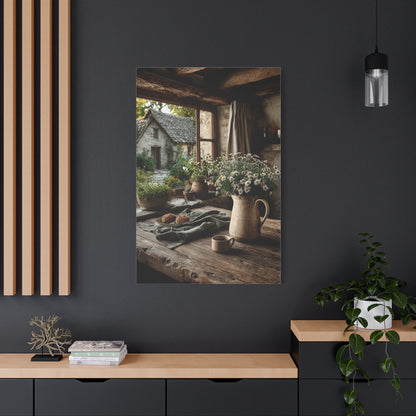 Rustic Farmhouse Window Still Life Wall Art & Canvas Print