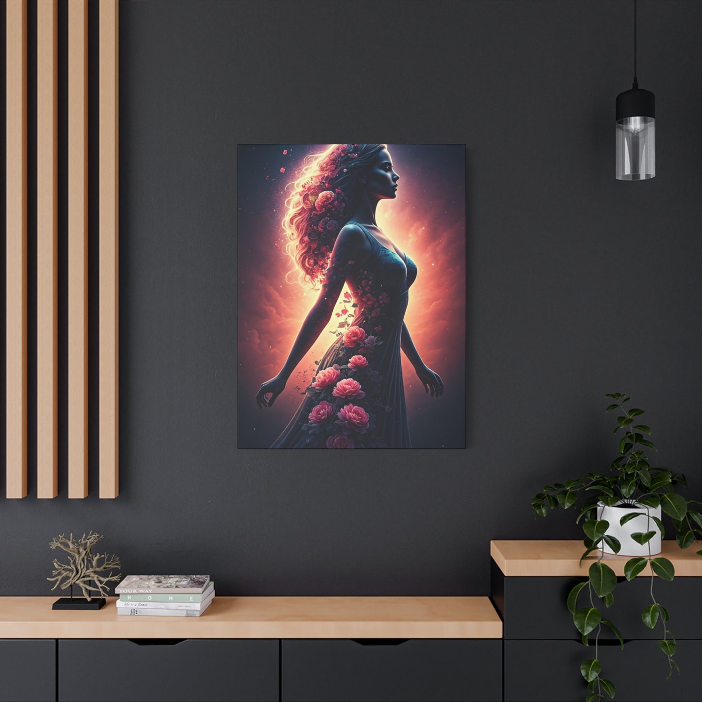 Blooming Energy Woman Wall Art & Canvas Prints