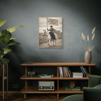 Suffrage Rider Equality Statement Wall Art & Canvas Print