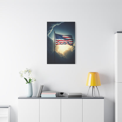 Stormlight American Flag Glory Wall Art & Canvas Prints
