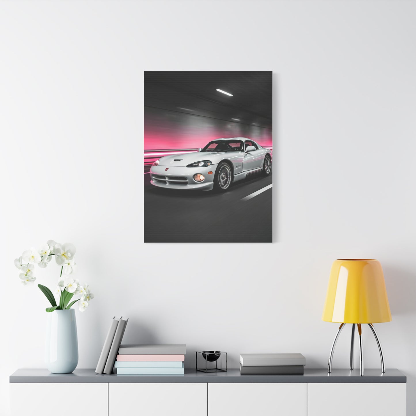 1992 Dodge Viper RT/10 Neon Tunnel Charge Wall Art & Canvas Prints
