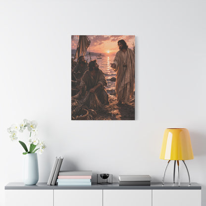Calling of the Disciples Sunset Shore Wall Art & Canvas Print